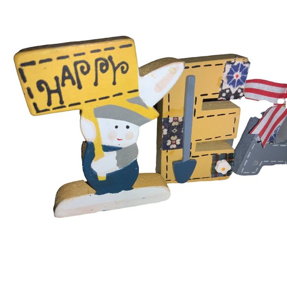 Happy Easter Shelf Block Display Letters Easter Decor - Picture 3 of 6